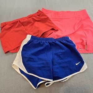 Nike Dri-FIT Athletic Running Shorts Lot of 3 Womens Activewear